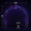 Birch Twig Arch with Colour Changing LEDs – 3m