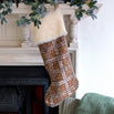 Brown Tartan Christmas Stocking