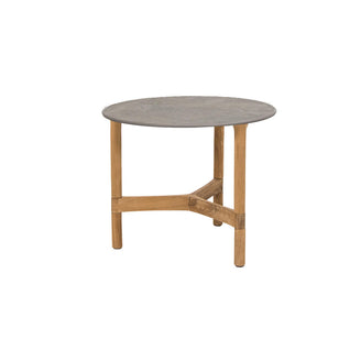 Twist Round Teak Coffee Table