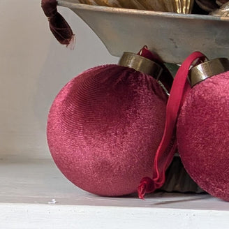Velvet Christmas Baubles