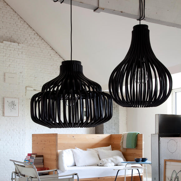 Bulb Rattan Indoor Pendant Light