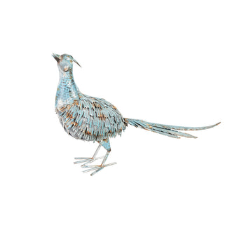 Verdigris Metal Pheasant