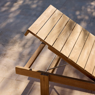 Vista Teak Sunlounger
