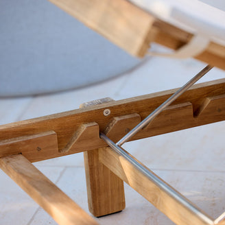 Vista Teak Sunlounger