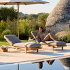 Vista Teak Sunlounger