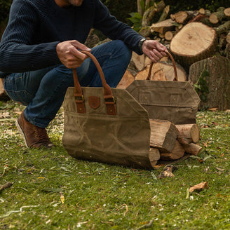 Wax Canvas 2-in-1 Log Bag