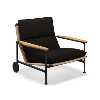 Zenith Lounge Chair with Teak Arms