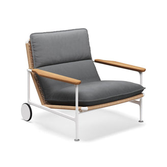 Zenith Lounge Chair with Teak Arms