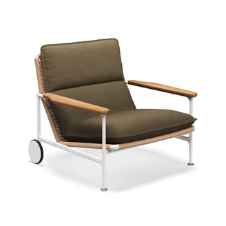 Zenith Lounge Chair with Teak Arms