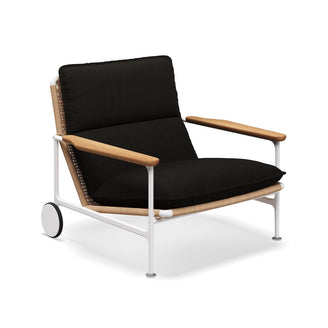 Zenith Lounge Chair with Teak Arms