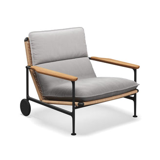 Zenith Lounge Chair with Teak Arms