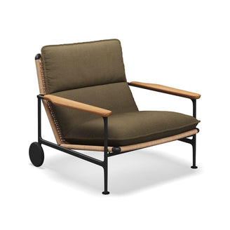 Zenith Lounge Chair with Teak Arms