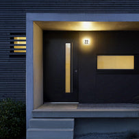 Motion Sensor Square LED Illuminated House Number (4650609770556)