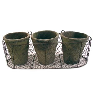 Hanging Basket with 3 Pots (4646476021820)