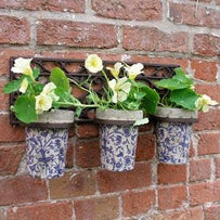 Wall Holder with 3 Ceramic Pots (4646475825212)