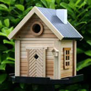 Natural Cottage Bird House (4646611943484)