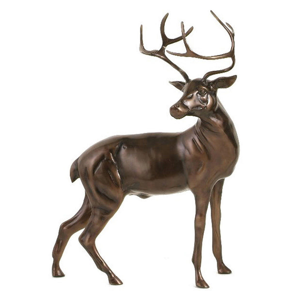 Bronzed Stag Figure (4648618754108)