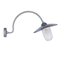 Outdoor St Ives Arched Swan Neck Wall Light (4649628074044)