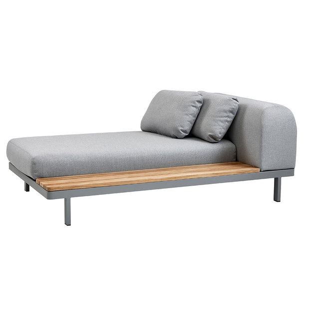 Space Daybed Module with Teak Table - Left (4653340721212)