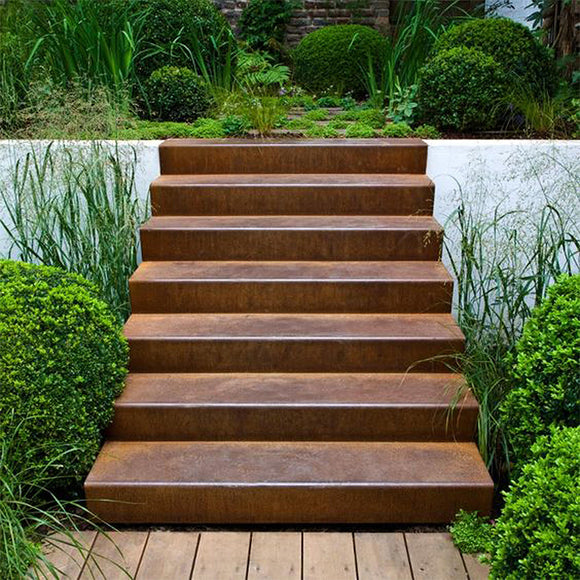 Corten Steel Outdoor Garden Steps (6744057479228)