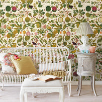 Asian Fruits and Flowers Feature Wallcovering (4651964399676)