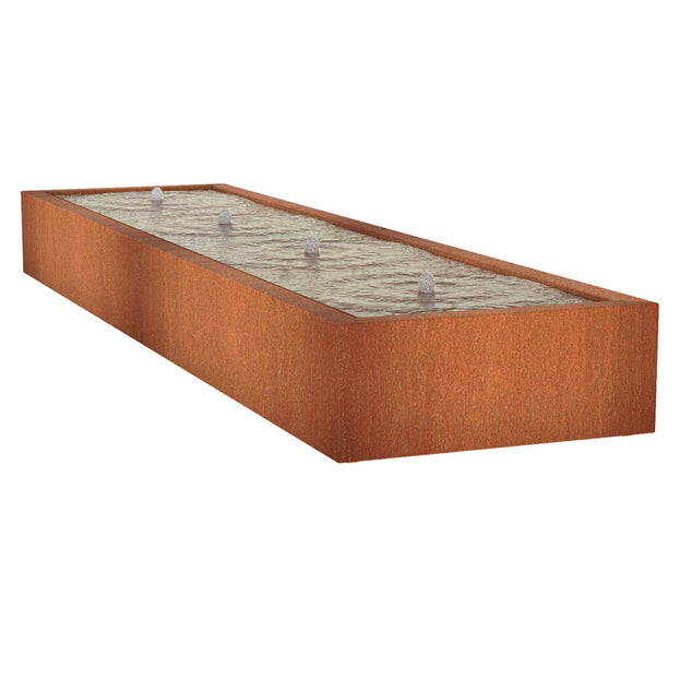 Buy Corten Steel Water Rill Features with Fountain — The Worm that ...