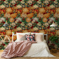 Chrysathemums Feature Wallcovering (4651964858428)