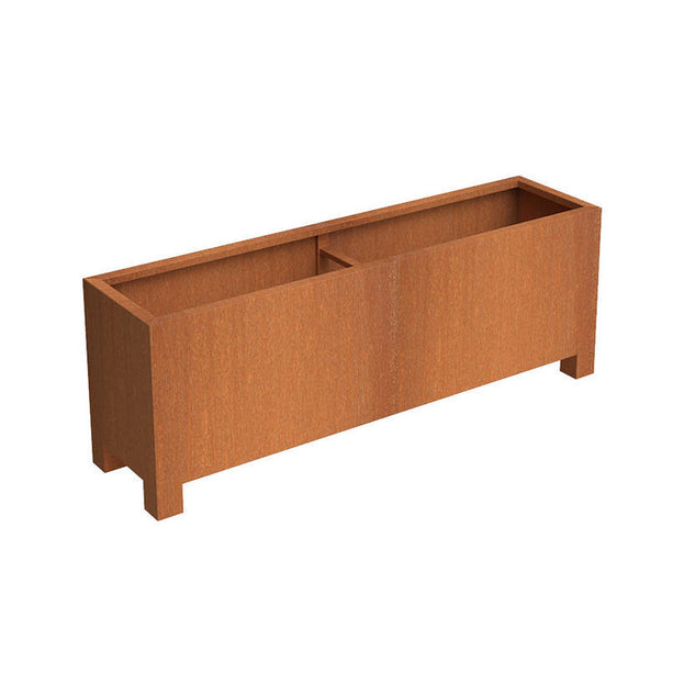 Square Corten Steel Planters with Feet (4650703618108)