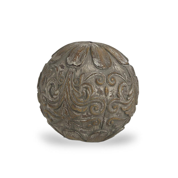 Decorative Grey Patterned Sphere (4653372866620)
