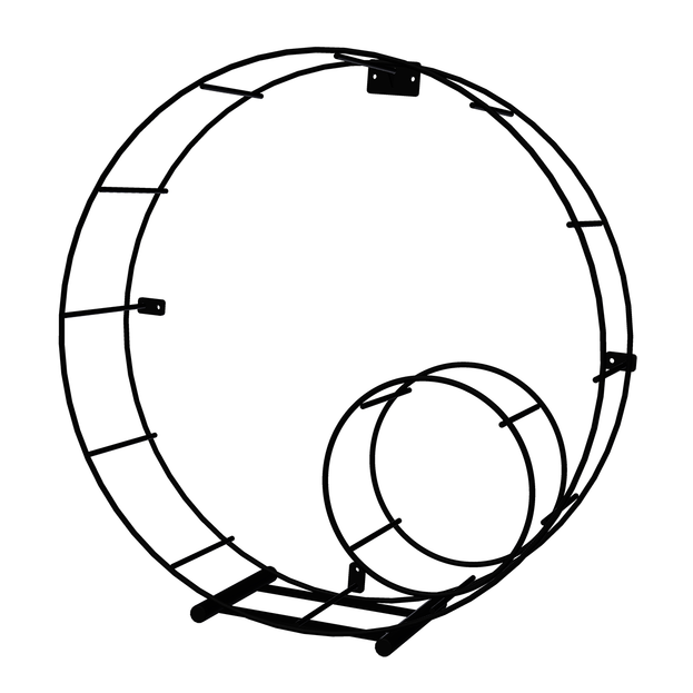 Circular Wire Log & Kindling Holder Stand (4651309072444)