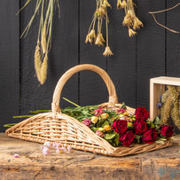 Woven Wicker Herb and Flower Trug (6647848468540)