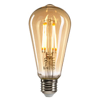 8W Edison LED Amber Tint Filament Lightbulb (4650153639996)