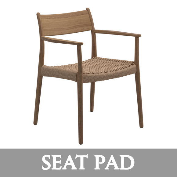 Seat Pad Cushion for Lima Dining Chair with Arms (6899168739388)