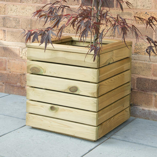 Linear Square Wooden Planters (4734417633340)