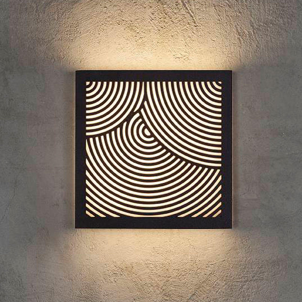 Maze Square Curved Lines Light (4651124883516)