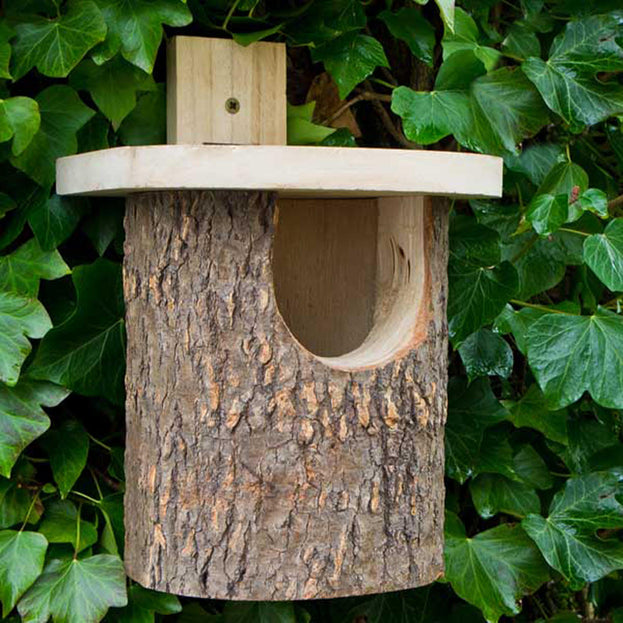 Natural Log Robin Nesting Box (4646602014780)