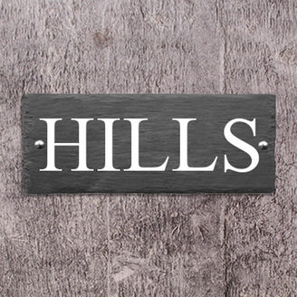 Rustic One Line Sign Image Buy Rustic Slate One Line House Signs — The Worm that Turned ...