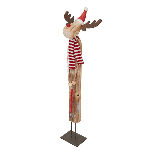 Rustic Red Wooden Reindeer (4651932057660)