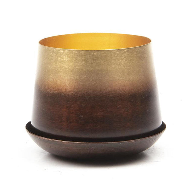 Small Lustre Planter with Saucer (6670637236284)