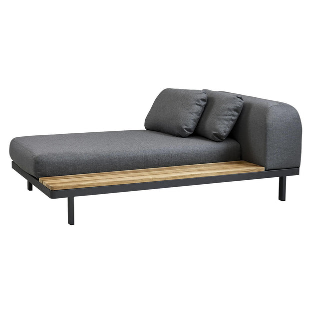 Space Daybed Module with Teak Table - Left (4653340721212)