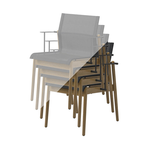 Protective Cover for Sway Teak Stacking Chair with Arms (6868812922940)