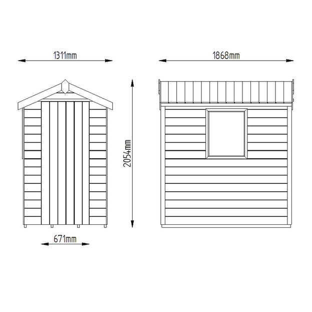 Apex Shed 6 x 4 Tongue and Groove (4650920607804)