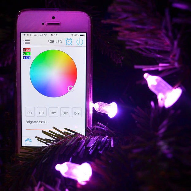 20 Outdoor Multicolour App Controlled Fairy Lights (4649576693820)