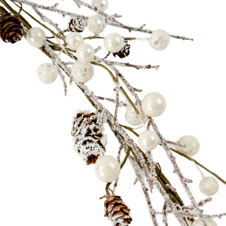 White Berry and Pearl Garland (4650057826364)