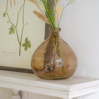 Artisan Smoked Glass Vase (7166533992508)