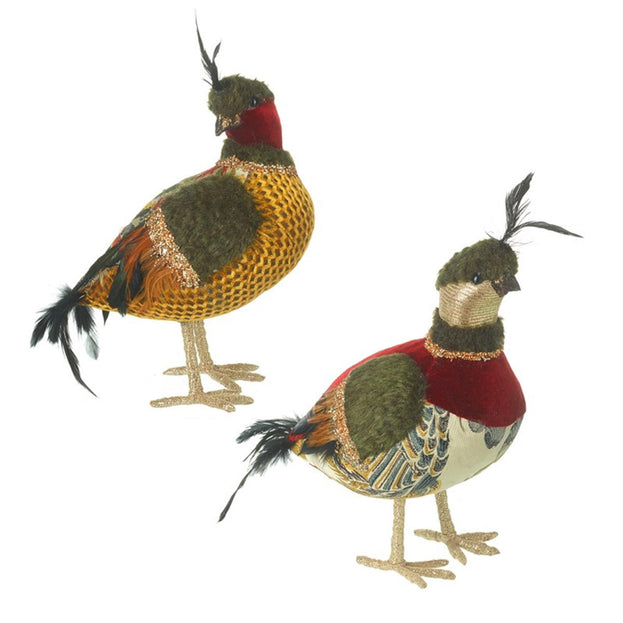Baroque Partridge Birds - Set of 2 (4653379321916)