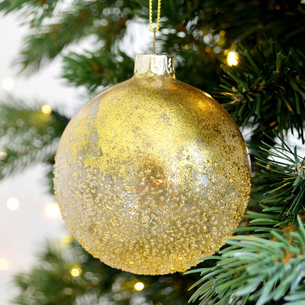 Gold Ombre Glass Bauble (4653364674620)