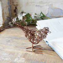 Single Copper Wire Bird Sculpture (4651875532860)