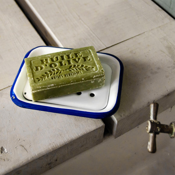 Vintage French Style Soap Dish with Olive Oil Soap (6967045718076)