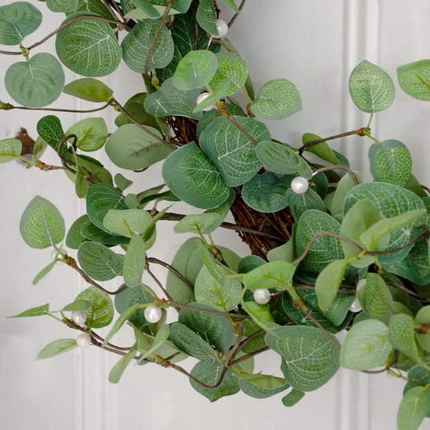 Eucalyptus and Pearl Berry Wreath (7152921182268)